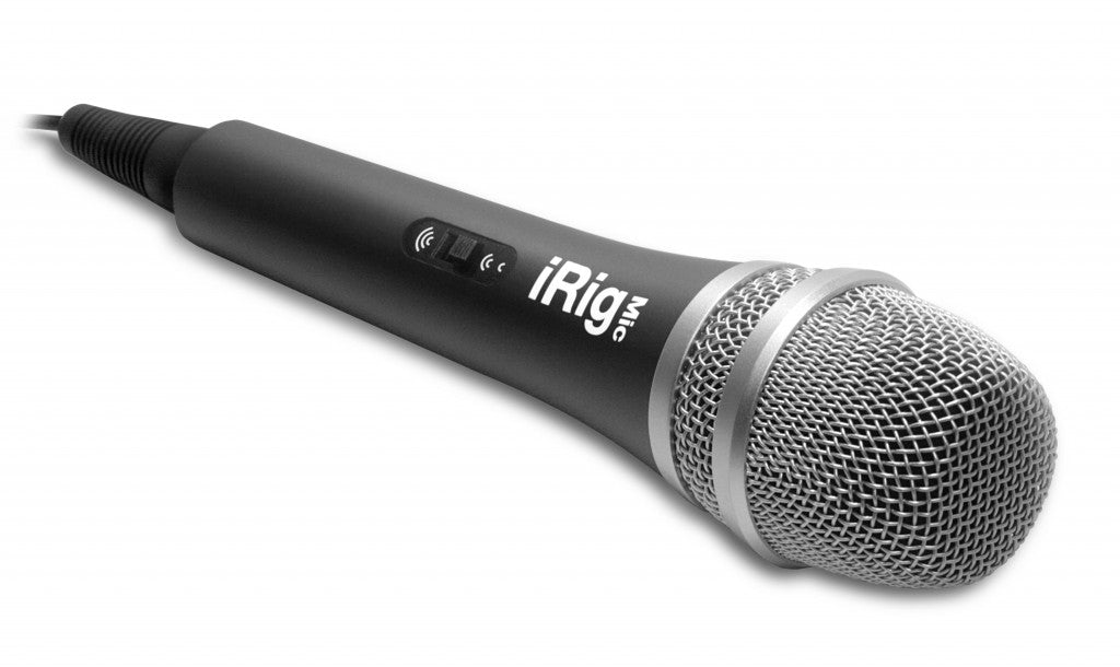 IK Multimedia iRig Mic, vista de tres cuartos izquierda