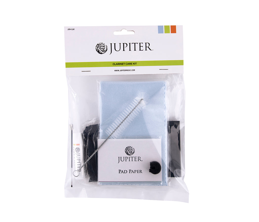 Kit de cuidado para clarinete Jupiter JCM-CLK1 en su empaque oficial