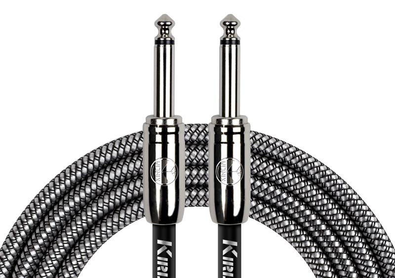 Cable tejido para instrumento Kirlin IWCC-201PN de 6 metros en acabado negro y plata