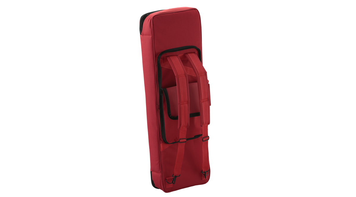 Estuche Korg SC-KROSS 61 rojo con correas de mochila