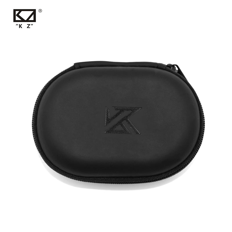 Estuche KZ negro con cremallera, vista principal centrada