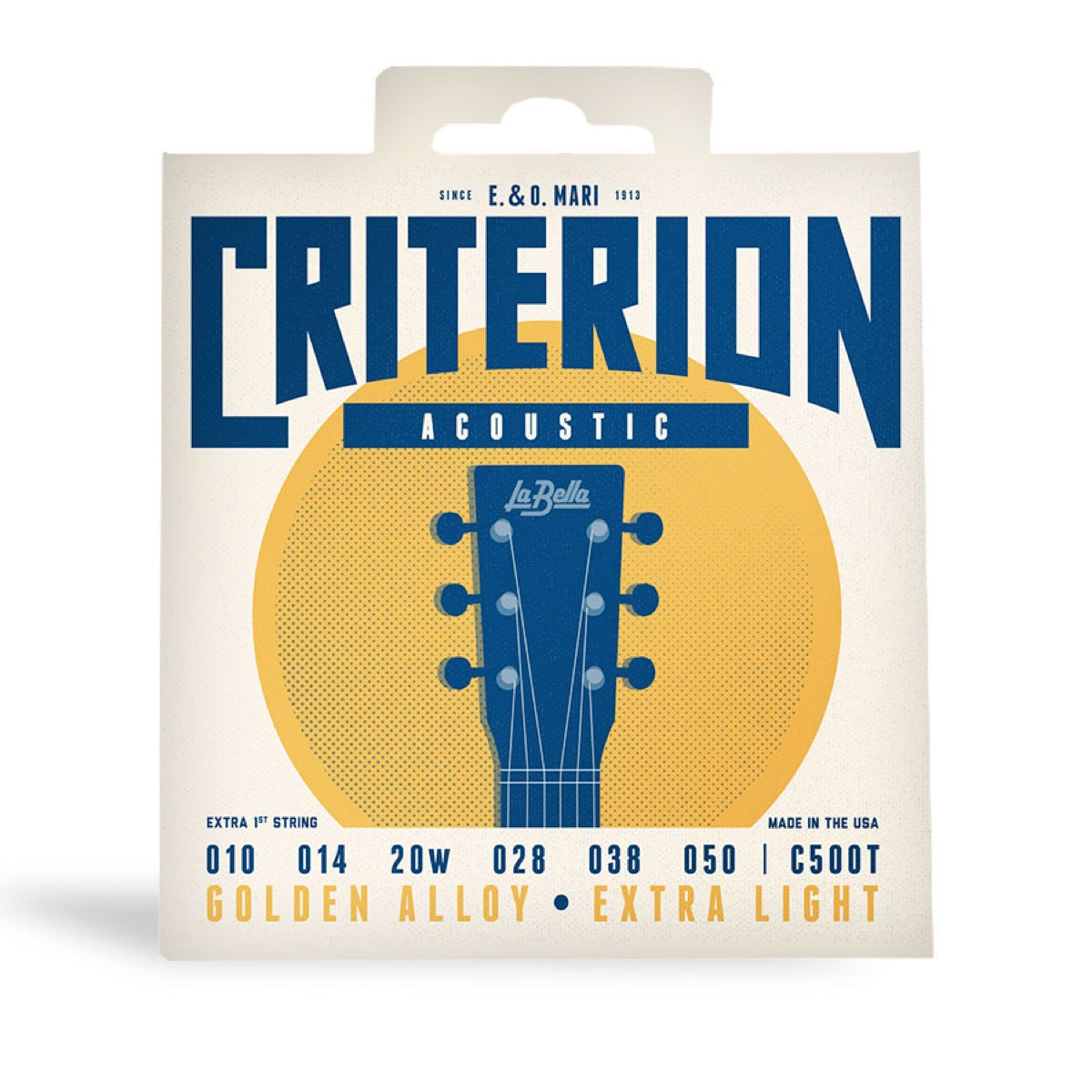 Cuerdas acústicas La Bella Criterion C500T Golden Alloy 10-50