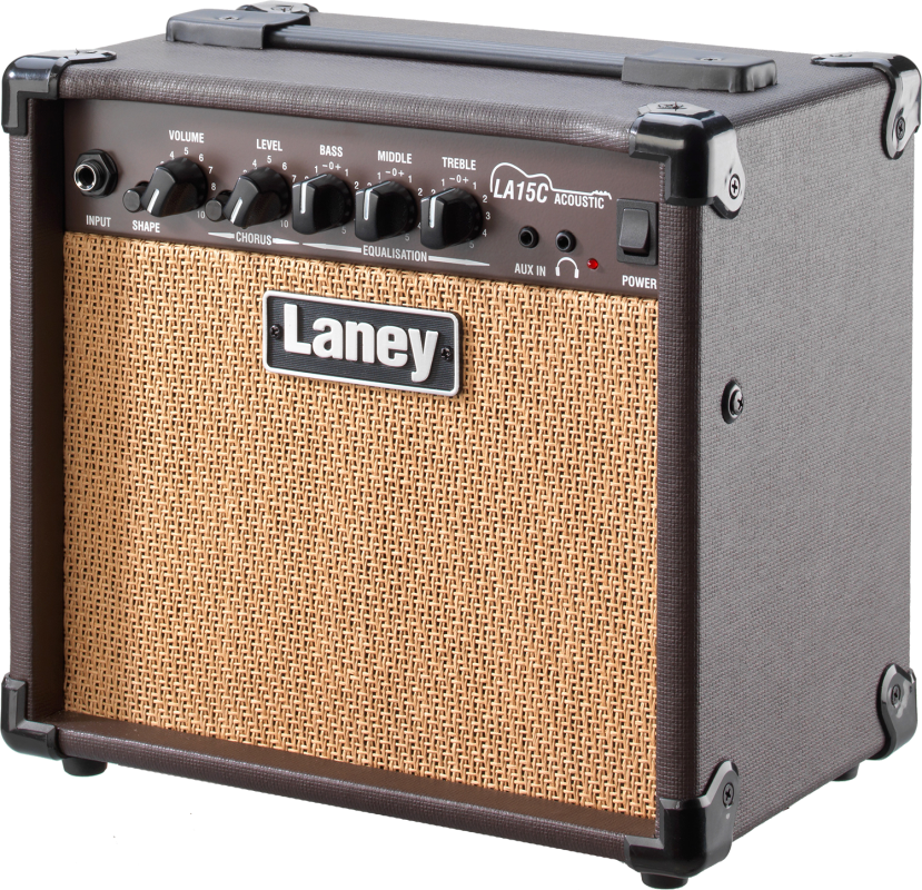 Amplificador acústico Laney LA15C, vista lateral