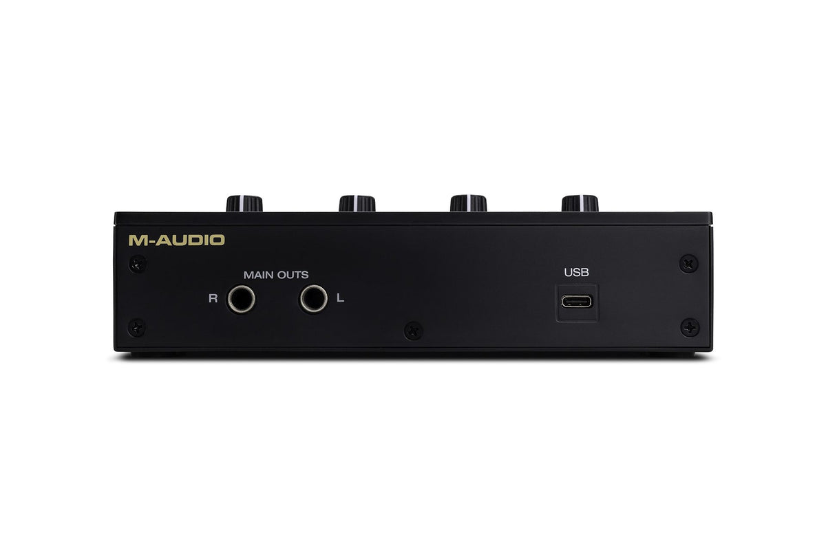 Interfaz de audio M Audio M Track Duo HD panel posterior