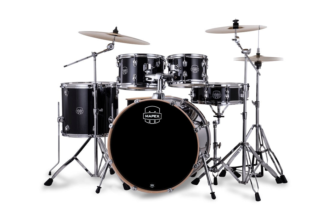 Mapex Venus Black Galaxy Sparkle, segunda imagen oficial de referencia; platillos no incluidos
