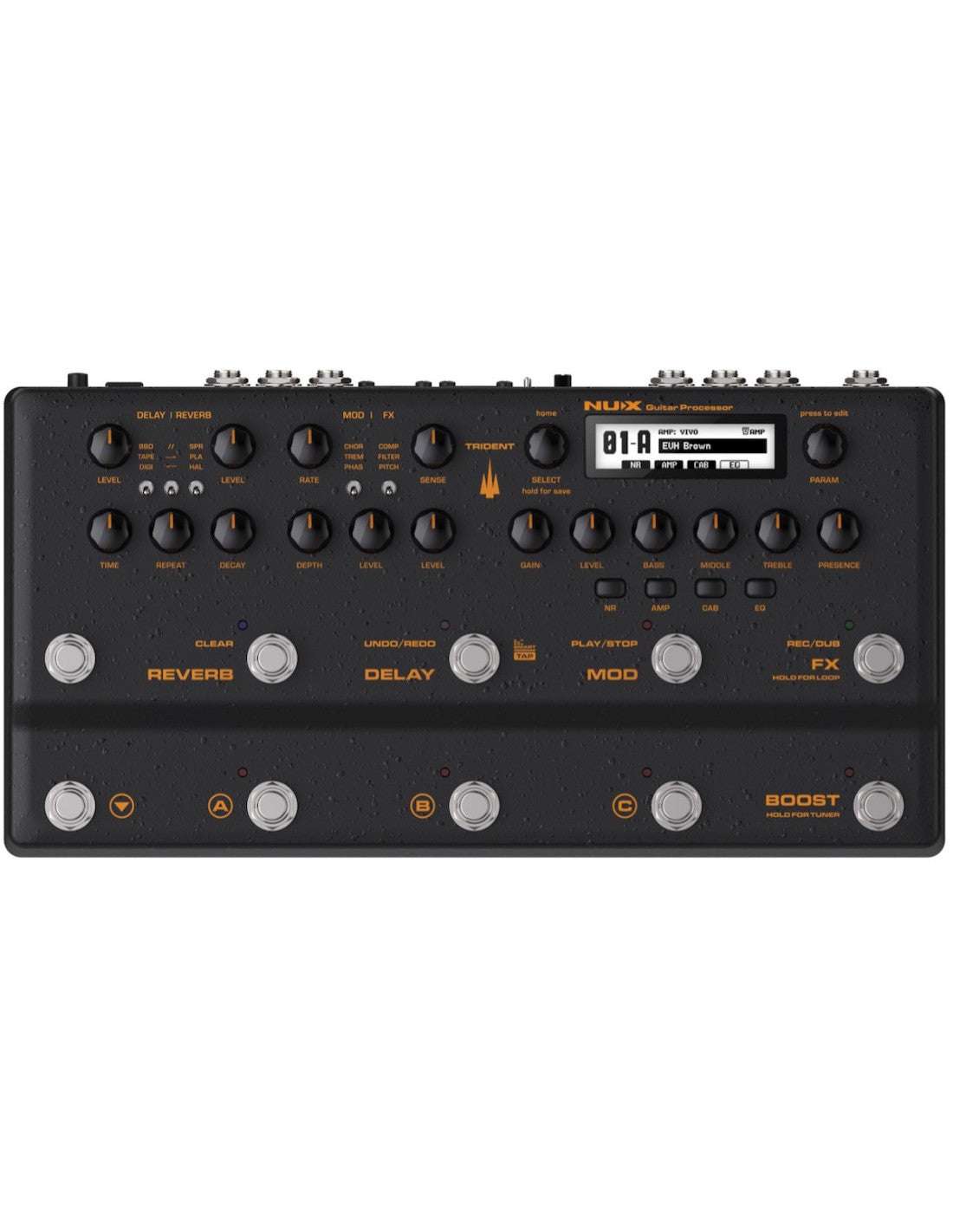 Pedalera multiefectos para guitarra NUX Trident NME-5