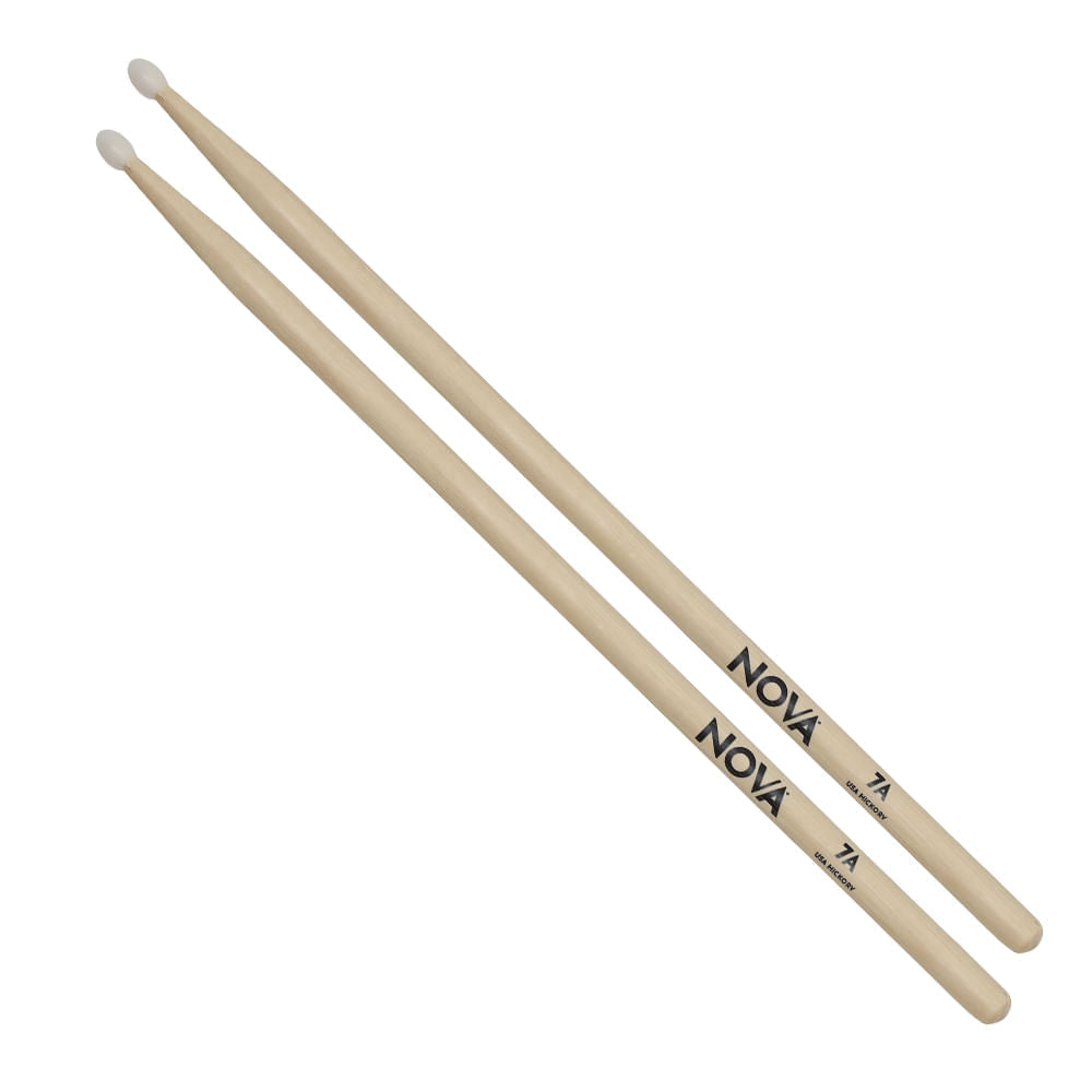 Baquetas Nova N7AN de hickory con punta de nylon, vista principal
