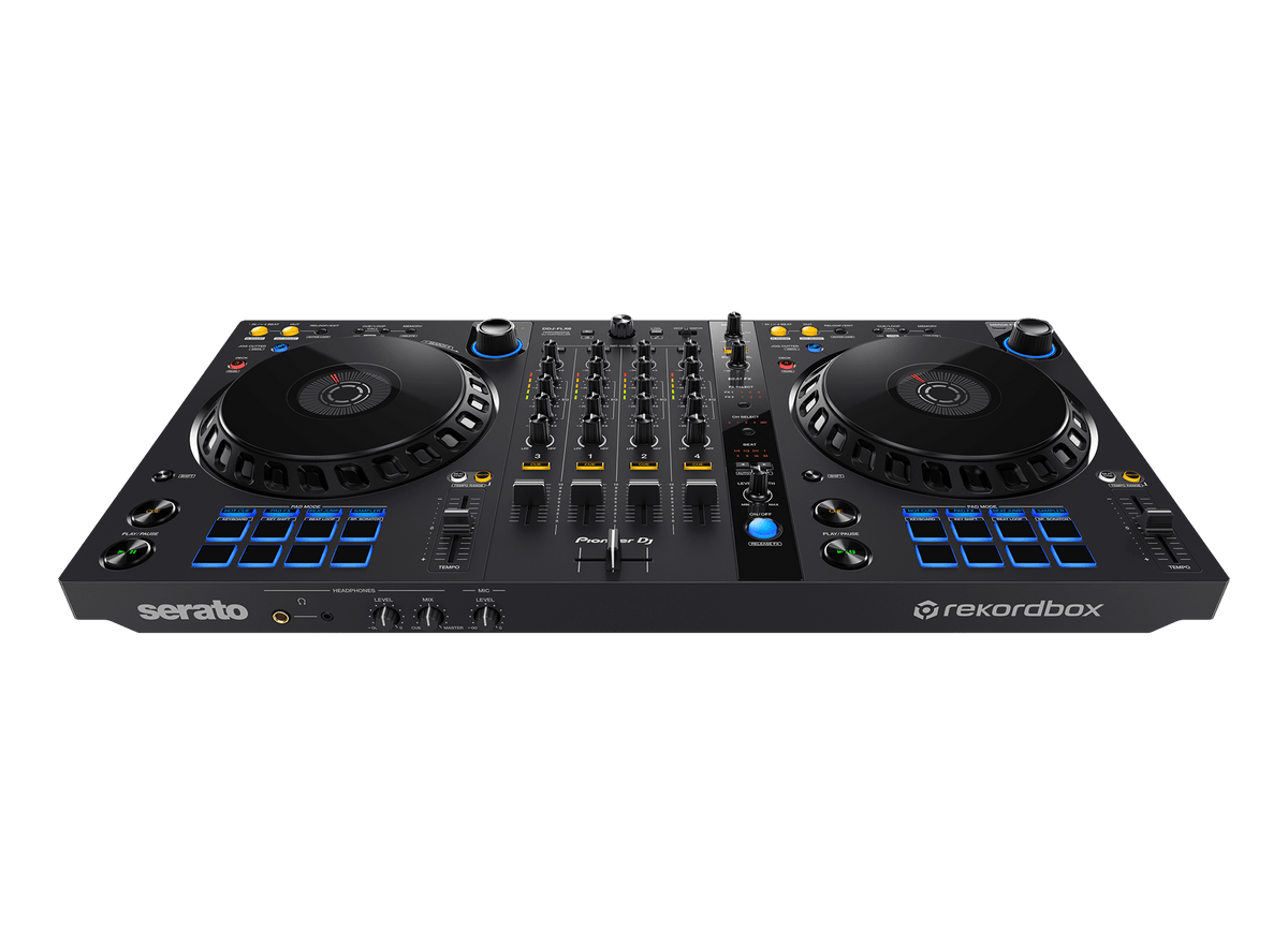 Controlador DJ Pioneer DDJ-FLX6 original negro, vista frontal
