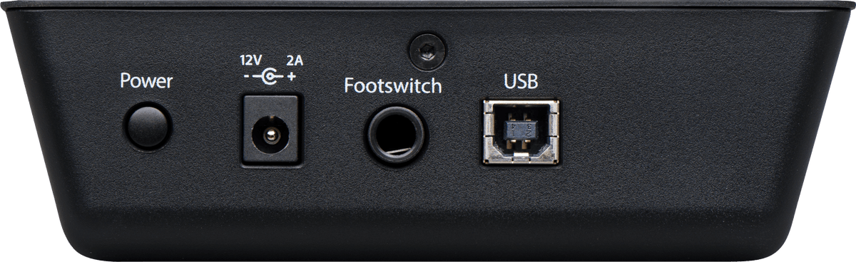 Superficie de control PreSonus FaderPort V2 vista secundaria completa sobre fondo blanco