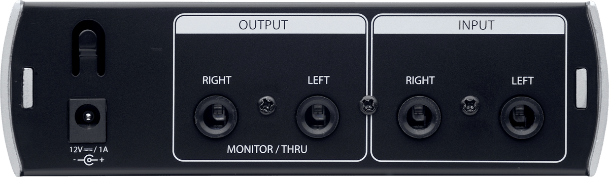 Amplificador de audífonos PreSonus HP4 vista secundaria completa sobre fondo blanco