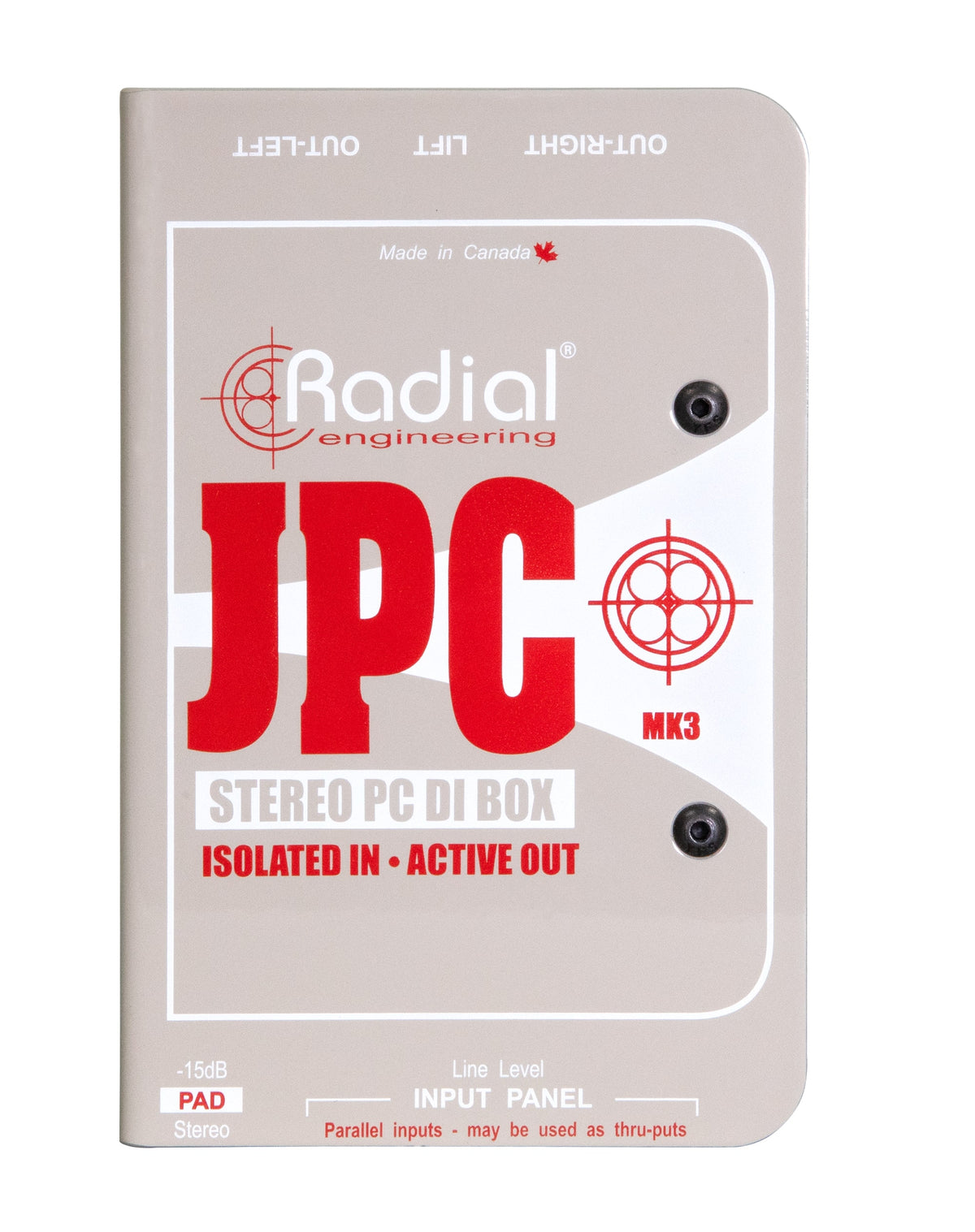 Caja Directa Estéreo Radial JPC imagen oficial del producto completo