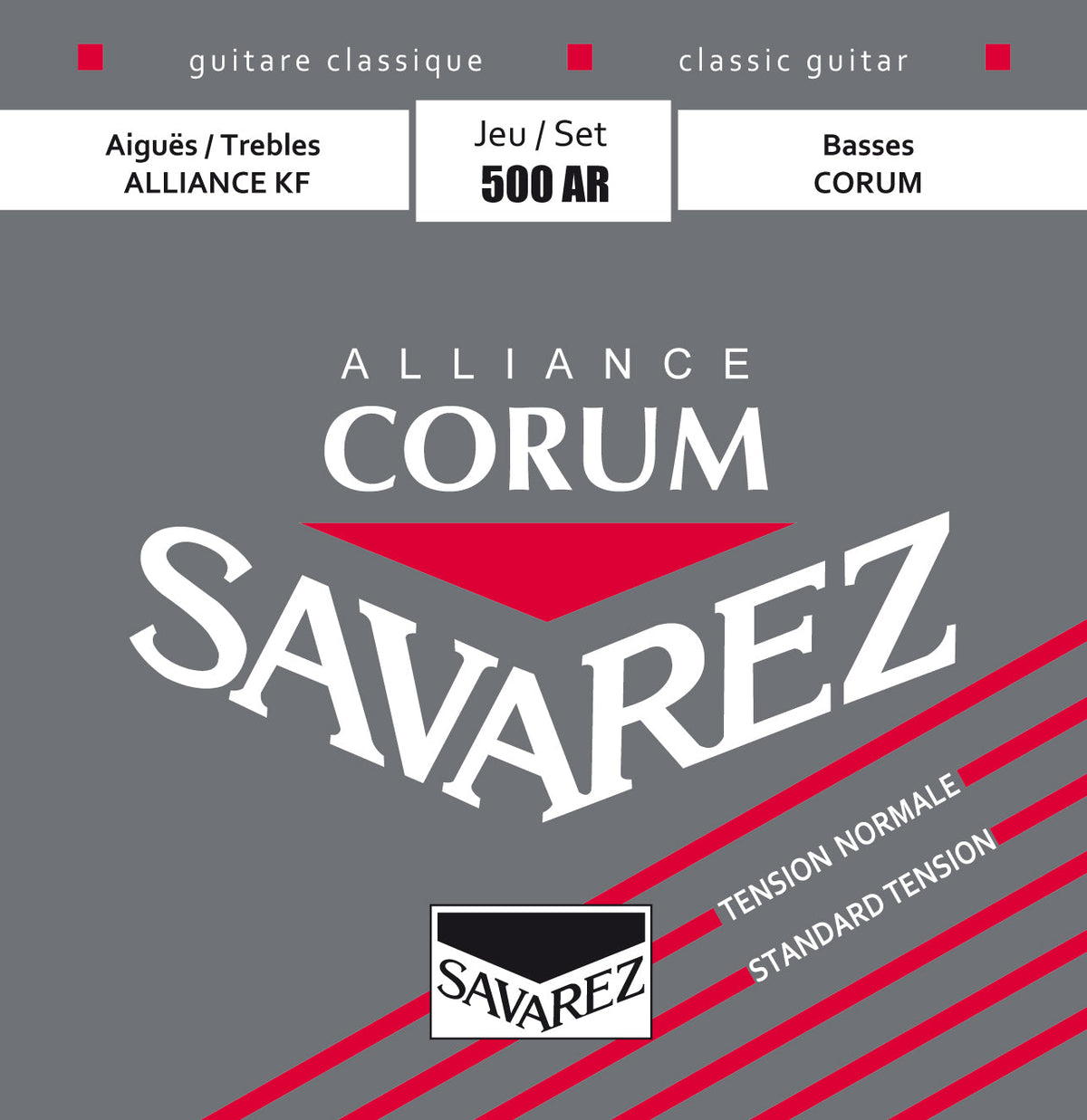 Encordado Savarez Alliance Corum 500AR para guitarra clásica, empaque oficial