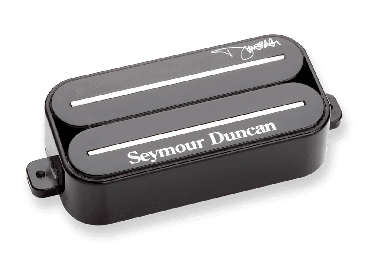 Pastilla Seymour Duncan Dimebucker SH-13 negra, vista de detalle sobre fondo blanco