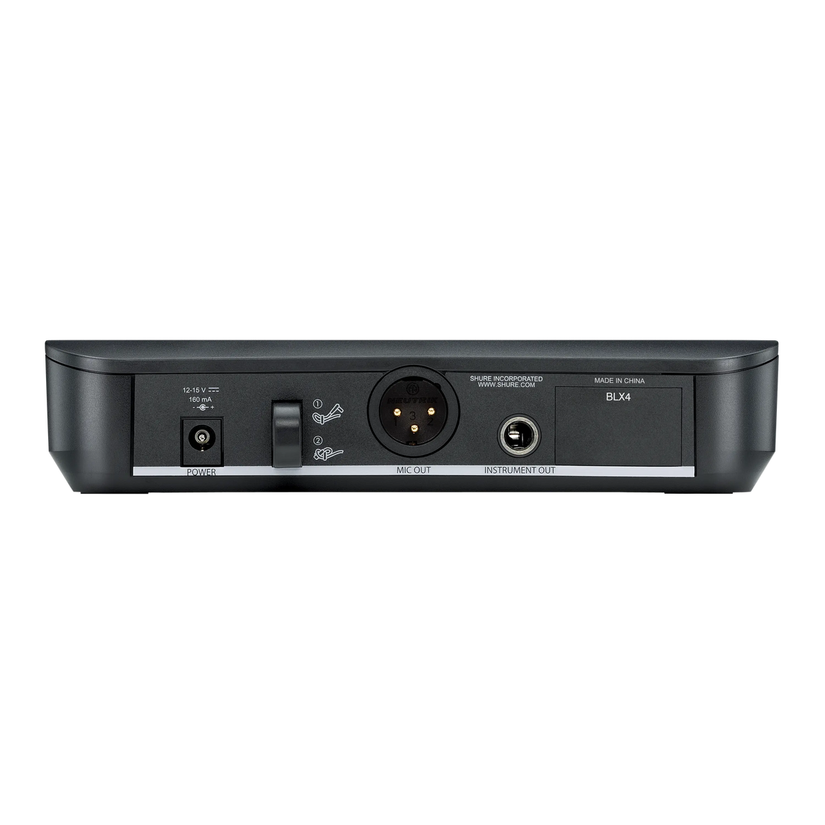Detalle oficial del micrófono inalámbrico Shure BLX24/B58