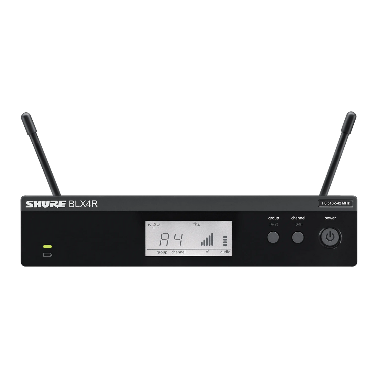 Vista adicional oficial del receptor Shure BLX4R