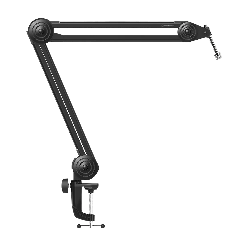 Brazo Articulado para Micrófono AudioTechnica AT8700 Ajustable vista oficial completa sobre fondo limpio