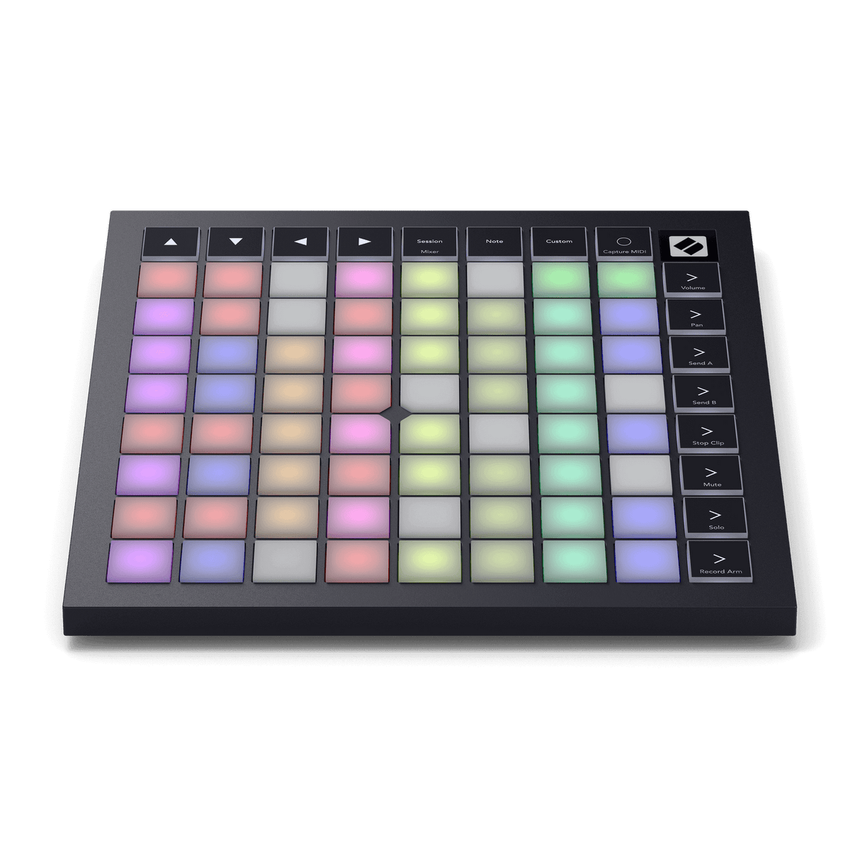 Novation Launchpad X vista frontal elevada