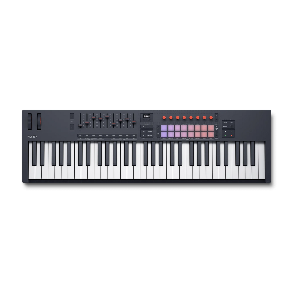 Controlador MIDI Novation FLkey 61 MK2 vista superior