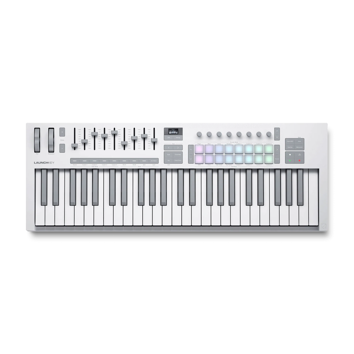 Controlador MIDI Novation Launchkey 49 White MK4 vista superior