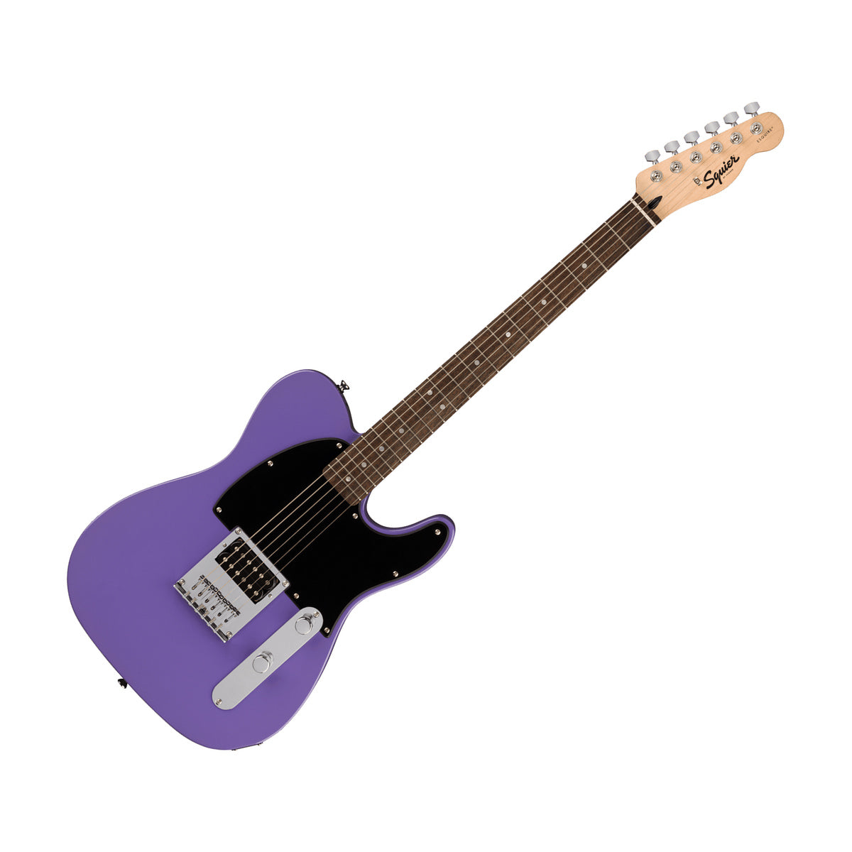 Guitarra Eléctrica Fender Squier Sonic UVT Morada, portada diagonal