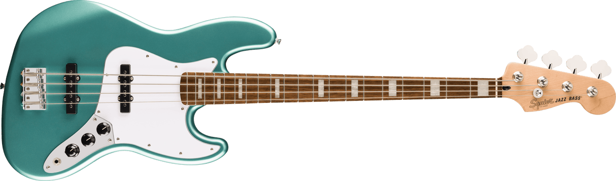 Bajo Squier Affinity Series Active Jazz Bass Mystic Sea Foam Green, vista frontal