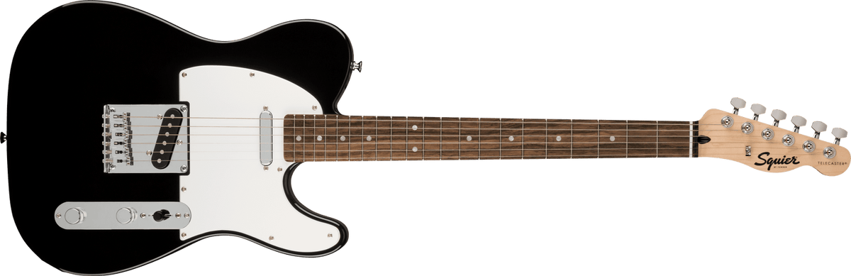 Guitarra Squier Bullet Telecaster negra, vista frontal
