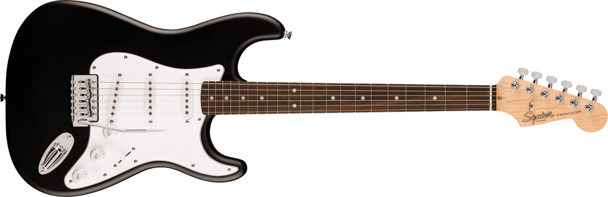 Guitarra Squier Debut Collection Stratocaster negra, vista frontal