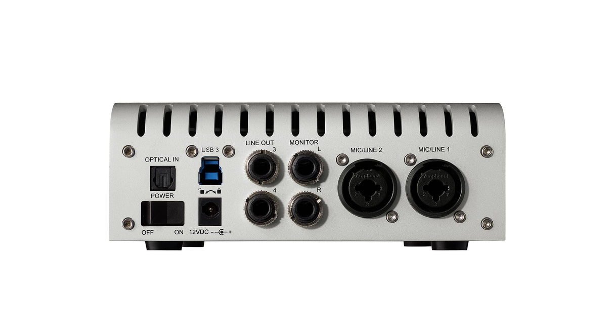 Interfaz Universal Audio Apollo Twin USB Heritage Edition, panel posterior USB 3