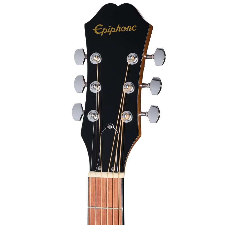 Detalle de la pala de la Epiphone DR-100 zurda Natural