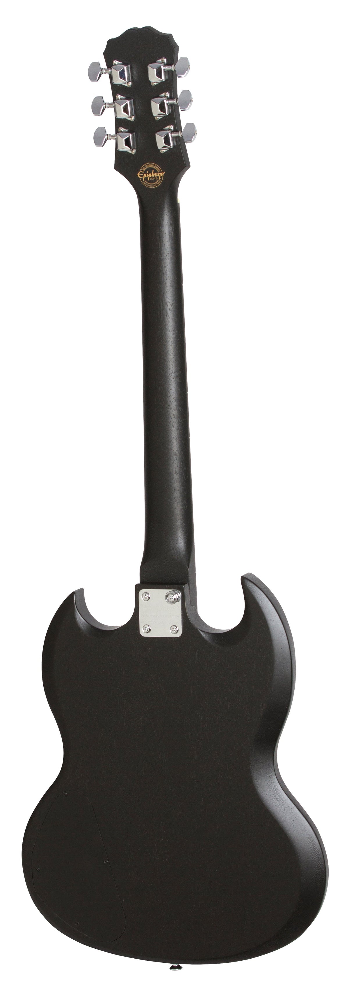 Guitarra Epiphone SG Special Satin E1 Worn Ebony, vista posterior completa