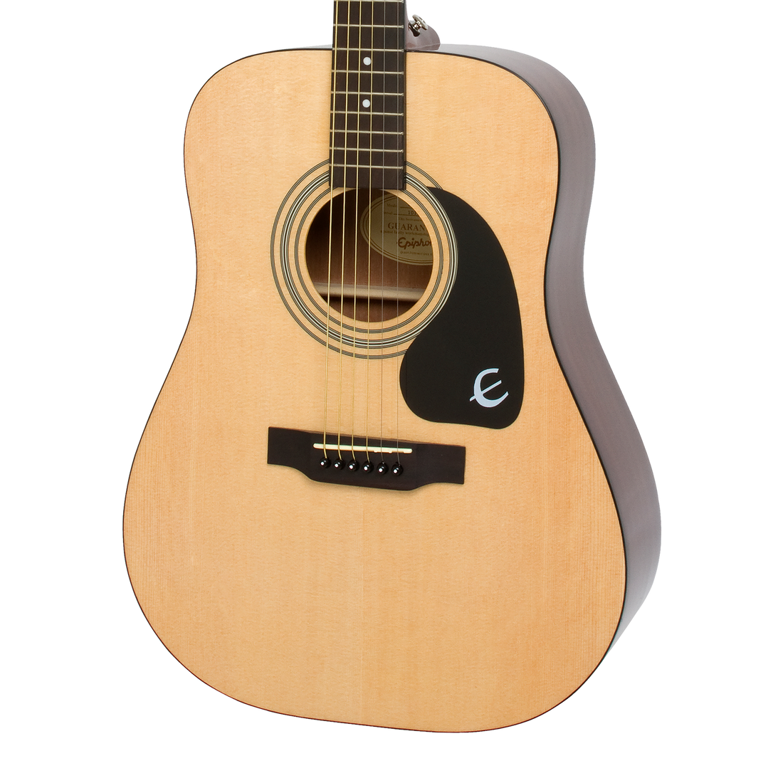 Epiphone Songmaker DR-100 Natural, detalle principal del cuerpo