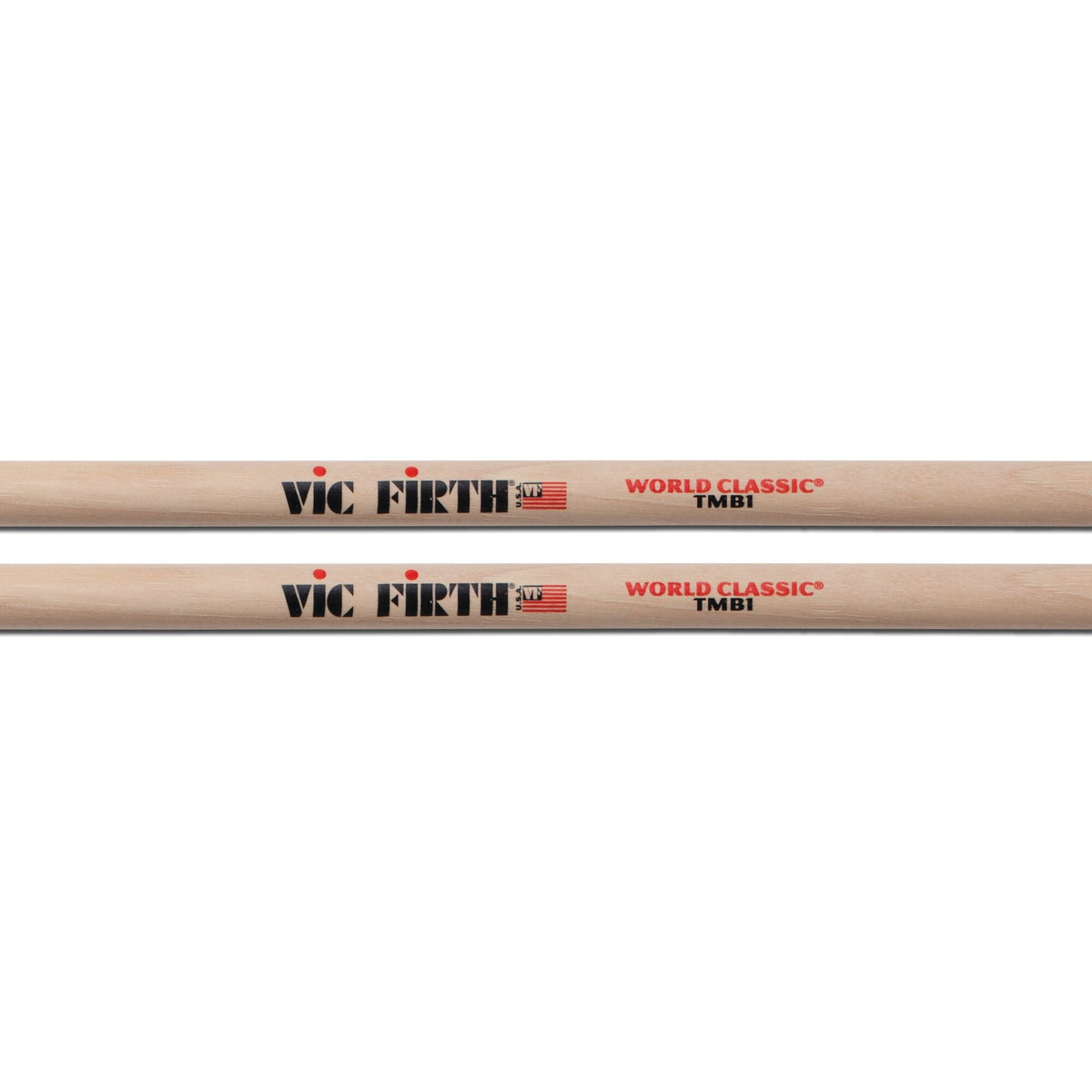 Vista lateral de las baquetas Vic Firth TMB1