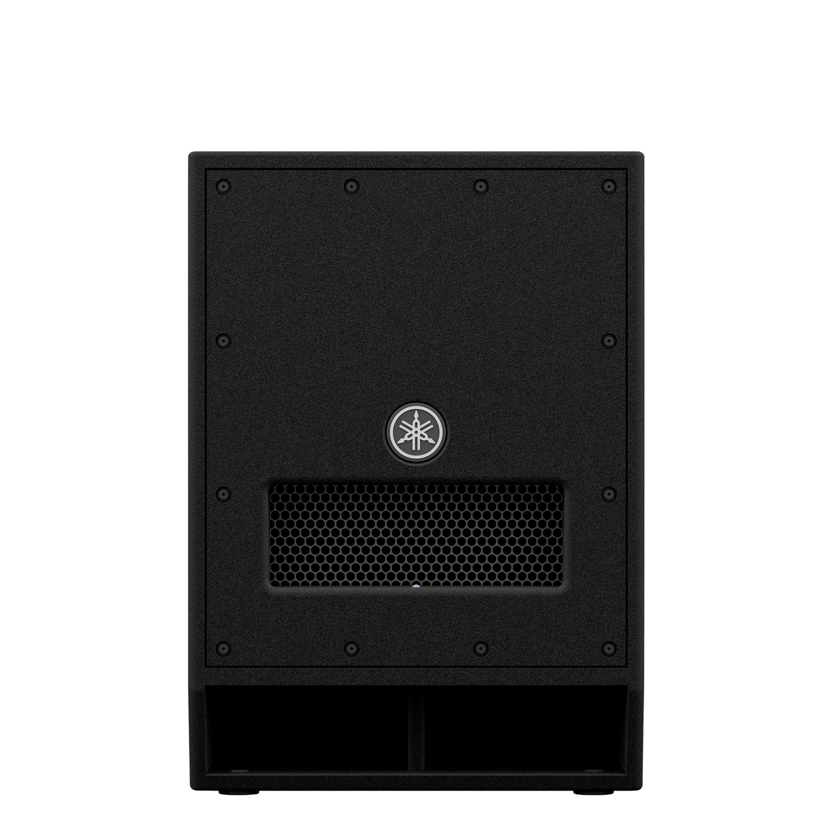 Subwoofer Yamaha DXS12mkII frontal sobre fondo blanco