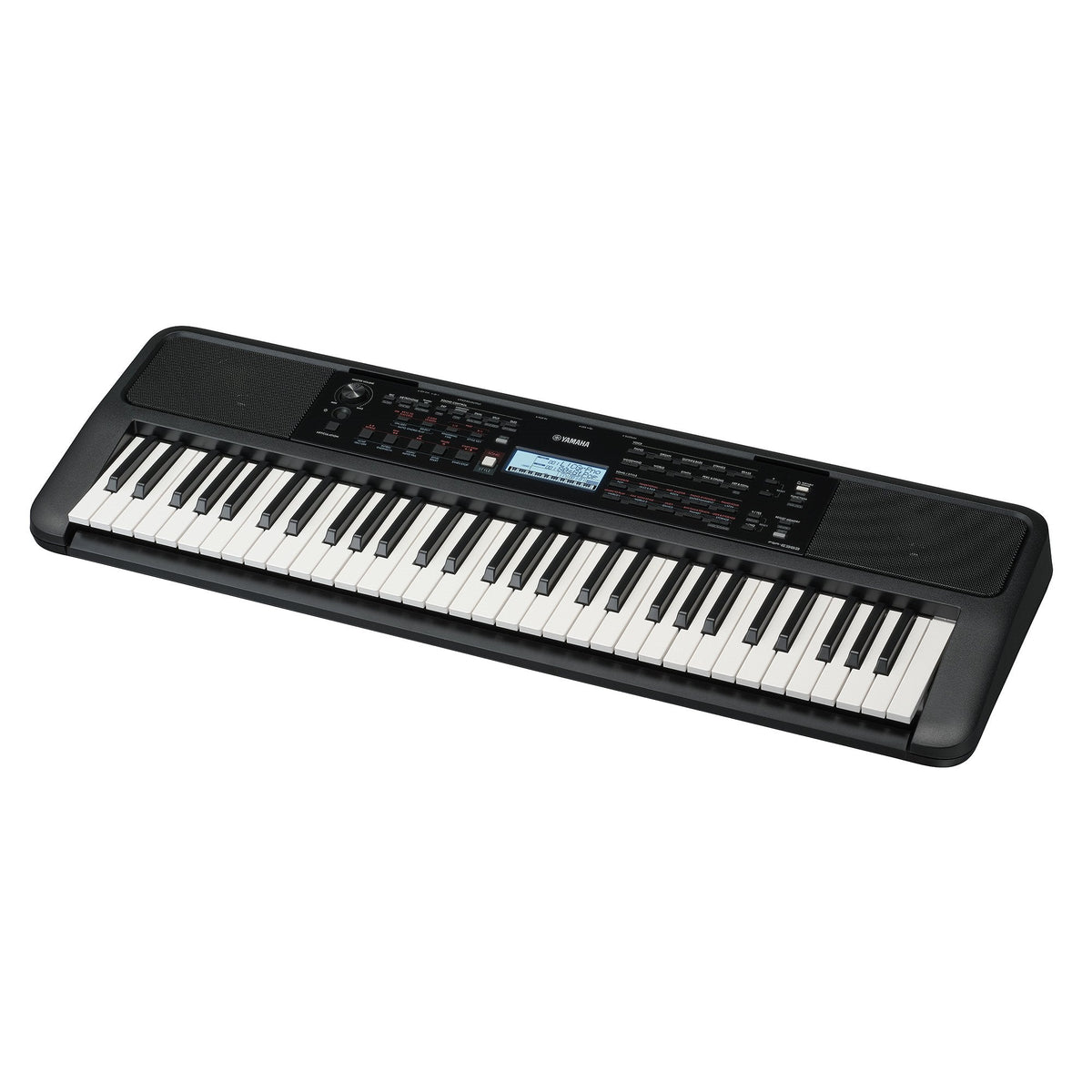 Teclado Yamaha PSR-E383, vista diagonal