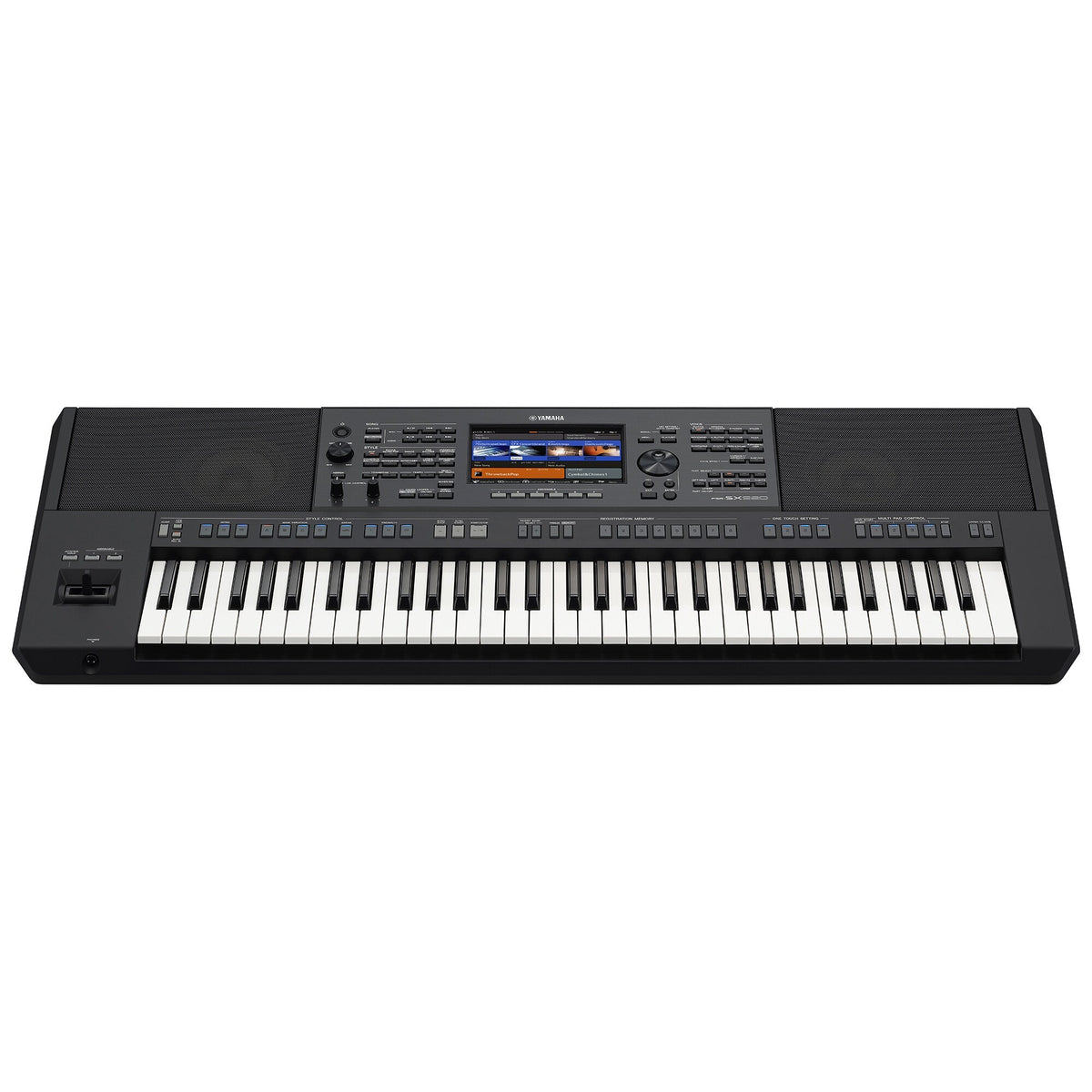 Teclado Yamaha PSR-SX920, vista frontal