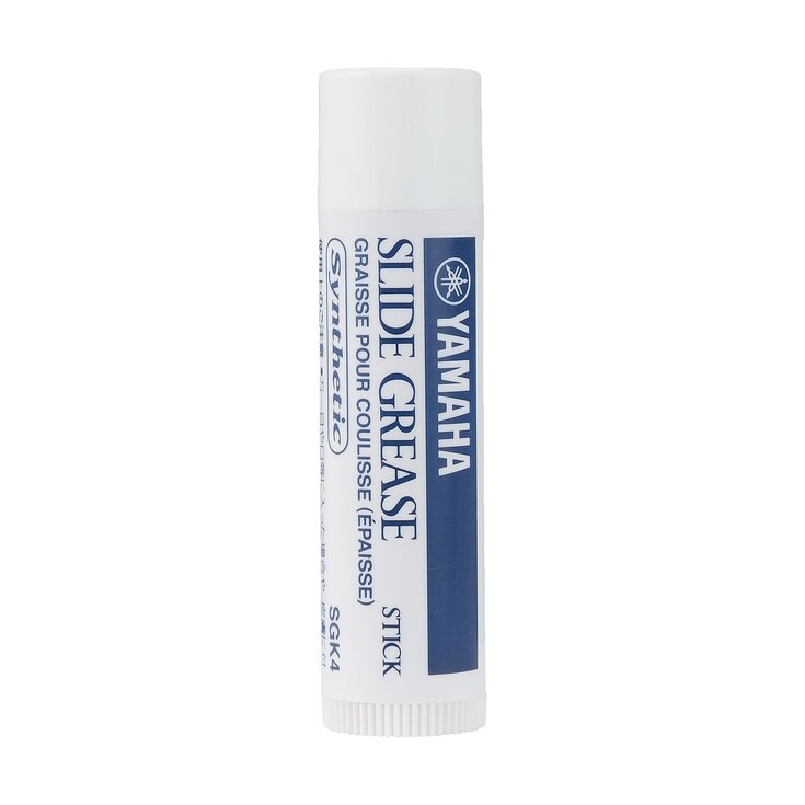 Grasa Yamaha Slide Grease Stick de 5 g en barra, producto completo sobre fondo blanco