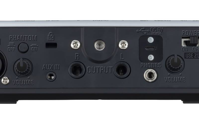 Procesador vocal Zoom V3, panel posterior