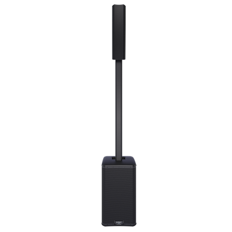 Sistema de columna QSC KC12 negro vista frontal