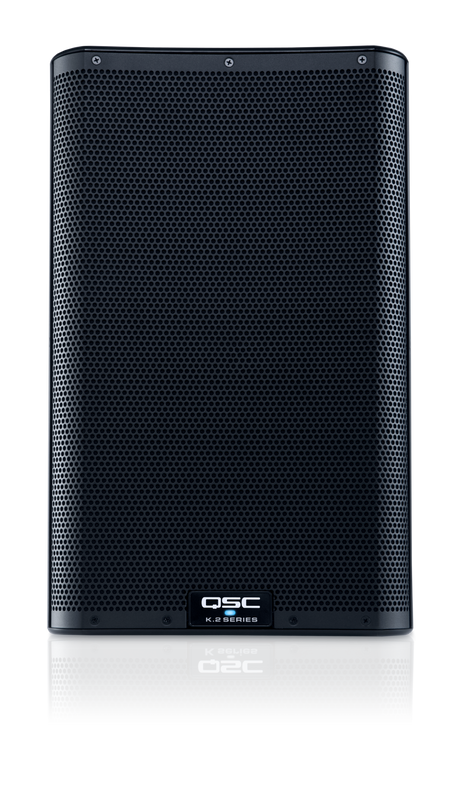 Cabina activa QSC K10.2 vista frontal