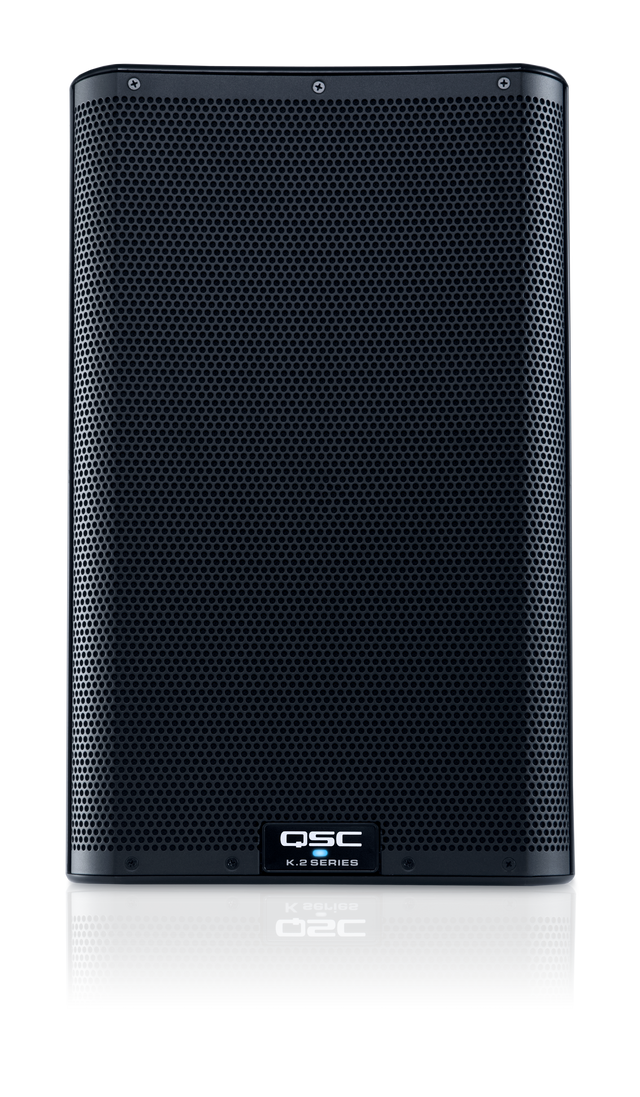Cabina activa QSC K10.2 vista frontal