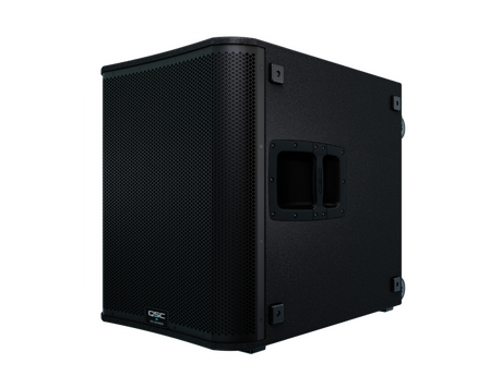 Subwoofer activo QSC KS118 vista diagonal