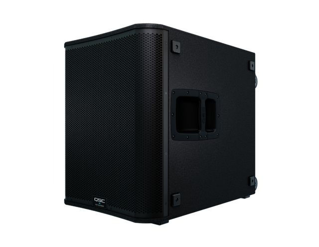 Subwoofer activo QSC KS118 vista diagonal