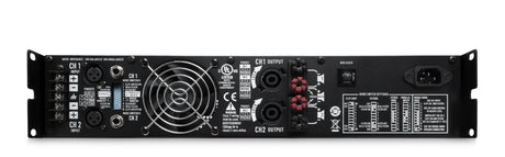 Amplificador QSC RMX2450a vista posterior