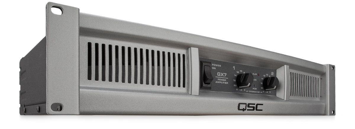 Amplificador QSC GX7 vista frontal