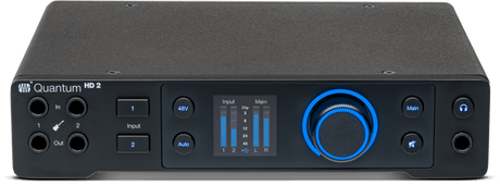Interfaz PreSonus Quantum HD 2 vista frontal