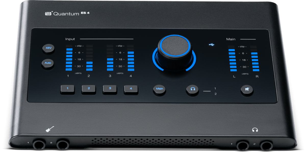 Interfaz PreSonus Quantum ES 4 vista frontal