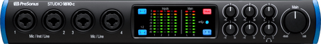 Interfaz PreSonus Studio 1810c vista frontal