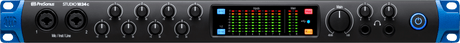 Interfaz PreSonus Studio 1824c negra vista frontal