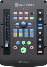 Interfaz y superficie de control PreSonus ioStation 24c vista superior