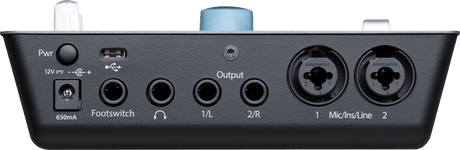 Interfaz y superficie de control PreSonus ioStation 24c conexiones posteriores